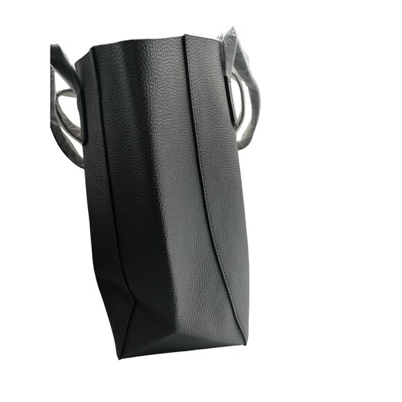 Expouch Womens Grey Tote PU Leather Shoulder Bag Satchel Handbag For Work Travel - Picture 4 of 6